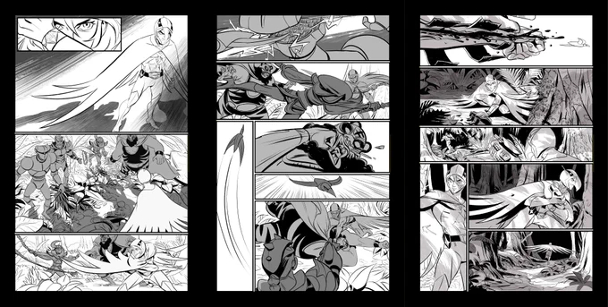 I just saw the preview pages are out for Gatchaman-Ken: Deathmatch! Here's a preview of my inks. @MadCaveStudios  https://t.co/yuDLFsO0Bs 
Writer: Tommy Lee Edwards @tommyleeedwards 
Colorist: Giada Marchisio @LGiadaMarchisio 
Letterer: John Workman
The book comes out June 26, 