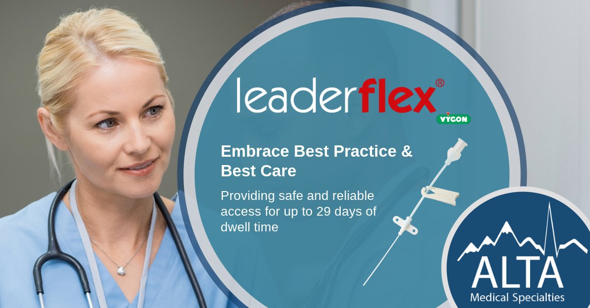 alta_med_spec's tweet image. Streamline venous access and enhance patient outcomes with the #LeaderFlex Extended Dwell Catheter, bridging the gap between PIVs and PICCs.