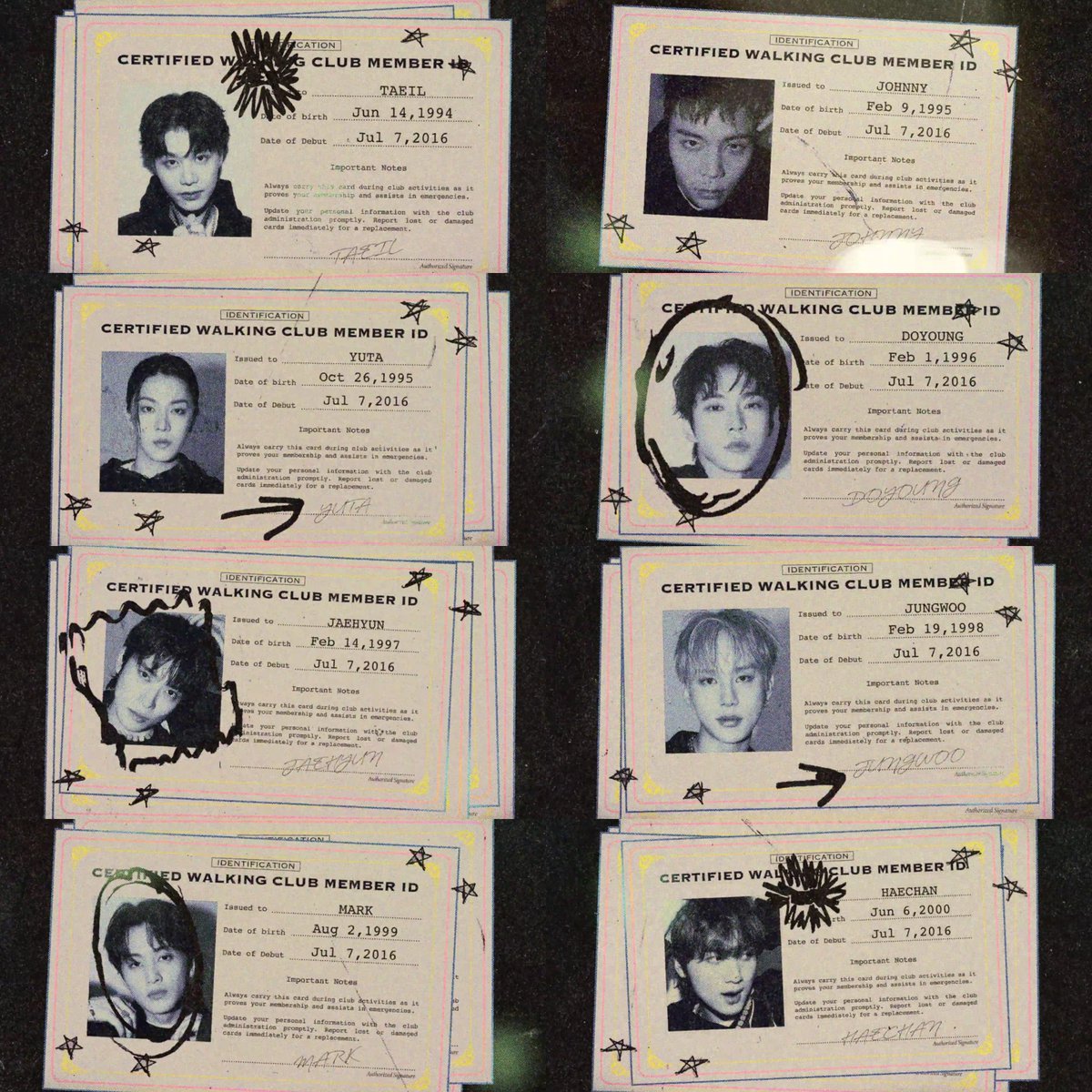 Certified Walking Club Member ID #NCT127