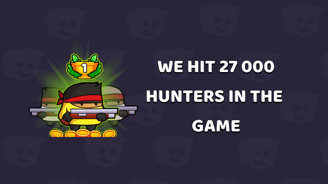 CoinHuntersGame's tweet image. Hey, Hunters! 📷

Last week, we tried to stay low-key, testing our game's organic growth, and here’s what we achieved!

📷Over 27,000 players have created an account in CoinHunters! (Almost x2 from last week!)
📷9,000+ players play every day! (+30%)