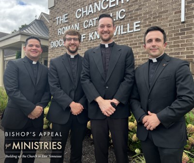 knoxdiocese's tweet image. Your support of the Bishop’s Appeal for Ministries empowers our seminarians, ensuring they receive the essential resources and guidance needed to answer God’s call as they prepare to serve our #dioknox community and beyond. Thank you for being a vital part of their journey!