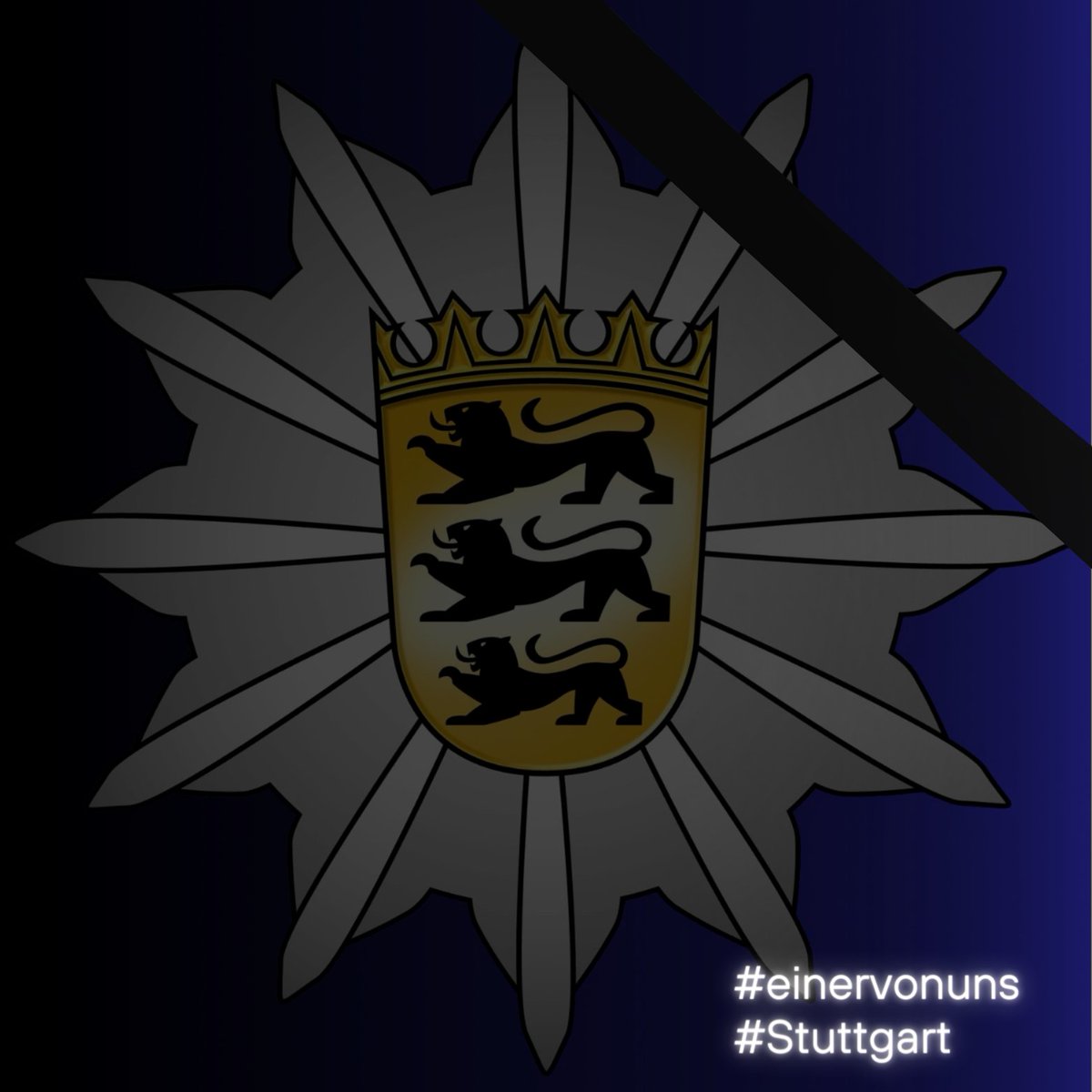 #einervonuns Nach einem tragischen Verkehrsunfall am Montagvormittag in Degerloch ist ein 61-jähriger Polizeibeamter in einem Krankenhaus verstorben. Ein weiterer 27 Jahre alter Polizist erlitt schwere Verletzungen. Zur Pressemeldung ▶️ t1p.de/ico6x #Polizei #Stuttgart