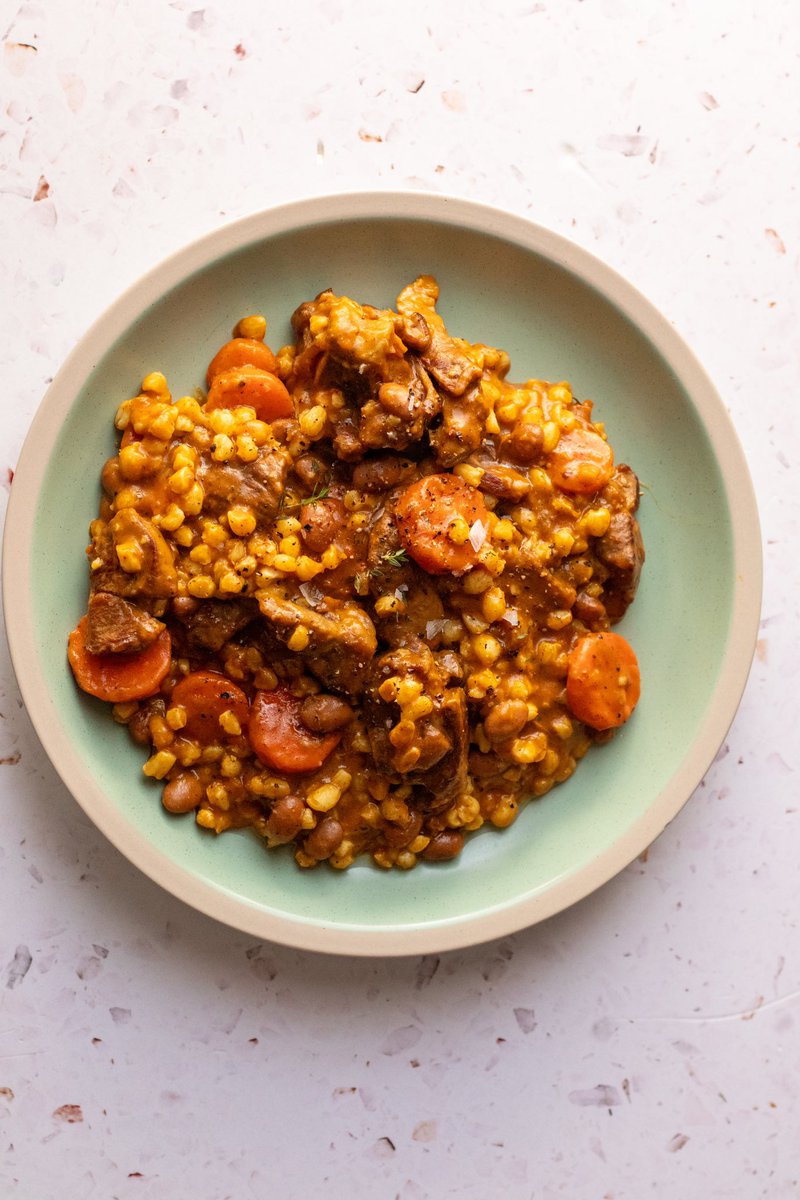 Winter Comfort Food 😋 Lamb mixed with samp &amp; beans 👌🏽