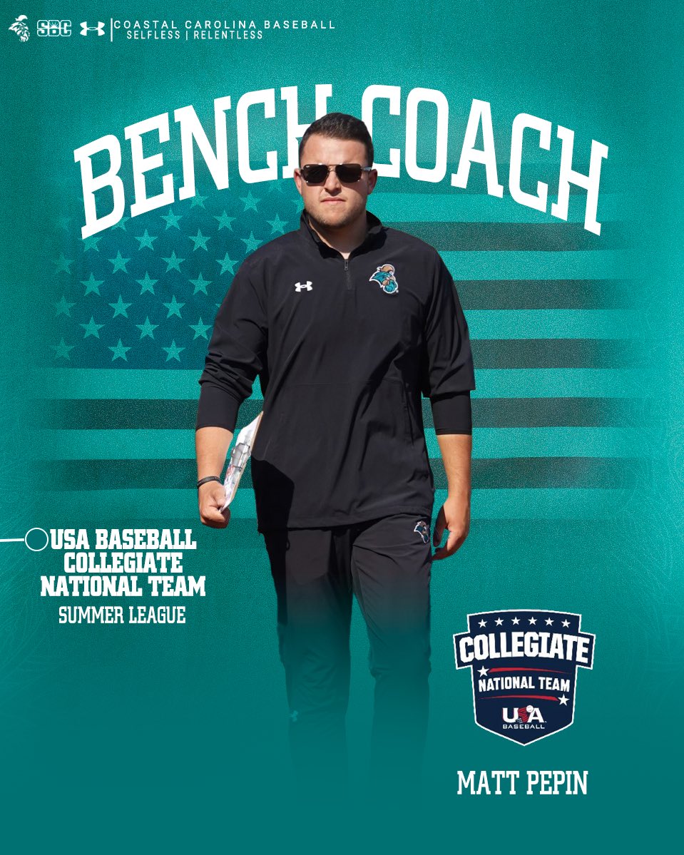 Matt Pepin will join Coach Gilmore’s Team USA Staff this summer as the Bench Coach!