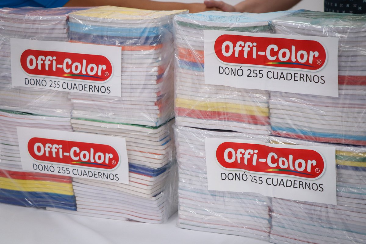 Enviamos un especial agradecimiento y todo nuestro reconocimiento a la empresa Offi-Color por el donativo de 255 cuadernos para las niñas y niños de Victoria este próximo ciclo escolar 📕✏️😁

#TeQuieroMás #TransformandoVictoria #DIFVictoria #CdVictoria