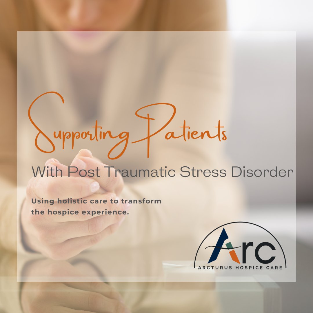 ArcturusCare's tweet photo. At Arc Hospice, we understand the unique challenges faced by patients with PTSD and their loved ones. Our compassionate, multidisciplinary team uses evidence-based strategies to provide tailored care.
To learn more, contact us today. 

#HospiceCare #PTSD #CompassionateCare https://t.co/JFB1FGvJ41