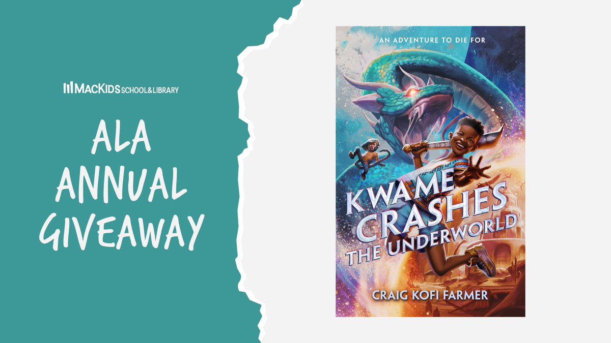Librarians are heroes to me, so I’m thrilled to say that galleys of KWAME CRASHES THE UNDERWORLD are available for librarians headed to the American Library Association conference in San Diego! Swing by the <a href="/MacKidsSL/">Macmillan Children's School & Library 📚</a> Booth #1516 to grab a galley of your own! #ALAAC24