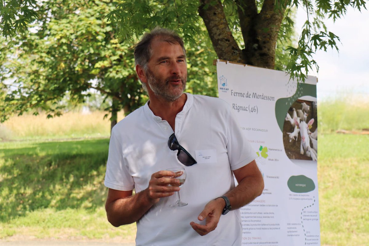 anicapfr's tweet photo. Veille d'AG pour l'#ANICAP à Rocamadour :
➡️ Visite de l'élevage #caprin de Mordesson en #AOP Rocamadour engagé dans le projet #Capclimat Territoires (@CapClimat) https://t.co/W07ksTanKK