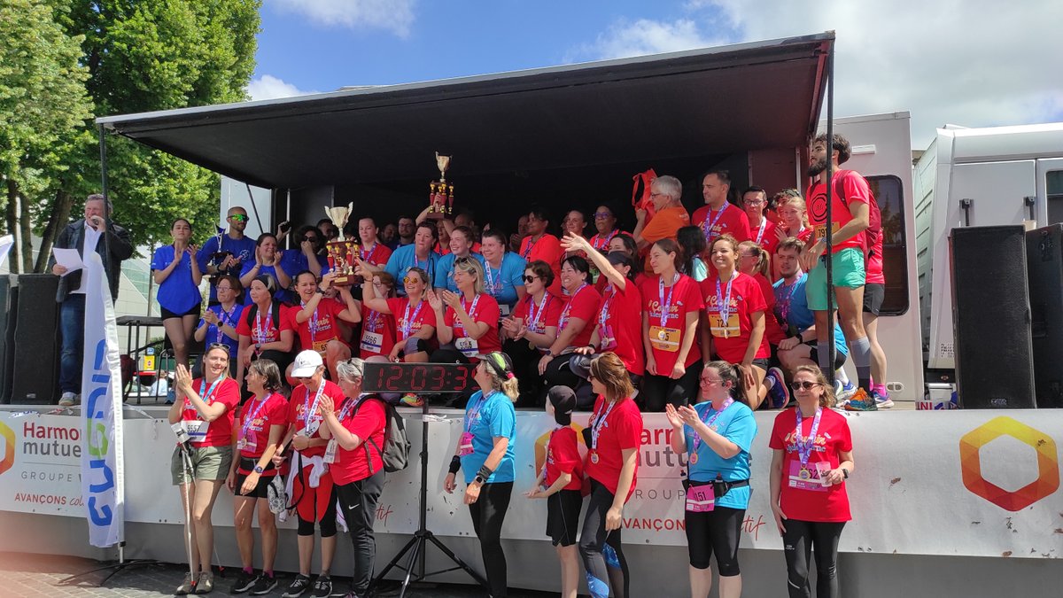 CHUAmiens's tweet image. [#CourirLaJulesVerne] Félicitations à la team #CHUAmiens qui a couru Courir la Jules Verne Enedis ce dimanche 23 juin sous les couleurs du CHU Amiens-Picardie

🏅 Le CHU Amiens-Picardie a reçu le 1er prix du challenge inter-entreprise 

👏 Félicitations à toutes et à tous 👏