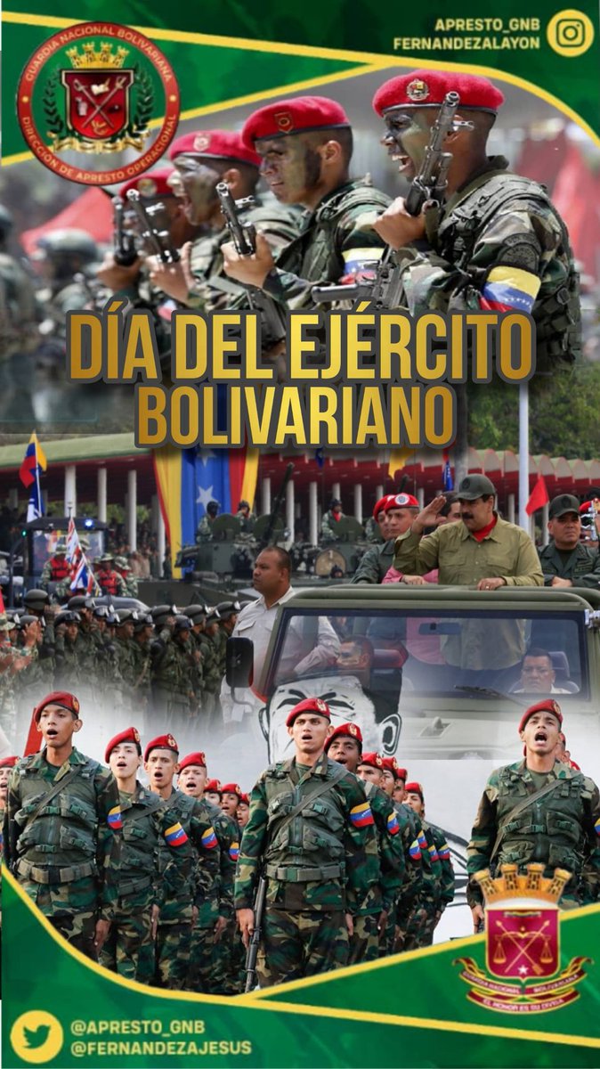 #24Jun Conmemoramos los 203 años de la Batalla de Carabobo y Día del Ejército Bolivariano. Esta fecha representa una importante acción militar que cambió el rumbo de Venezuela, logrando la tan anhelada libertad de nuestro pueblo y la victoria del Ejército Patriota.