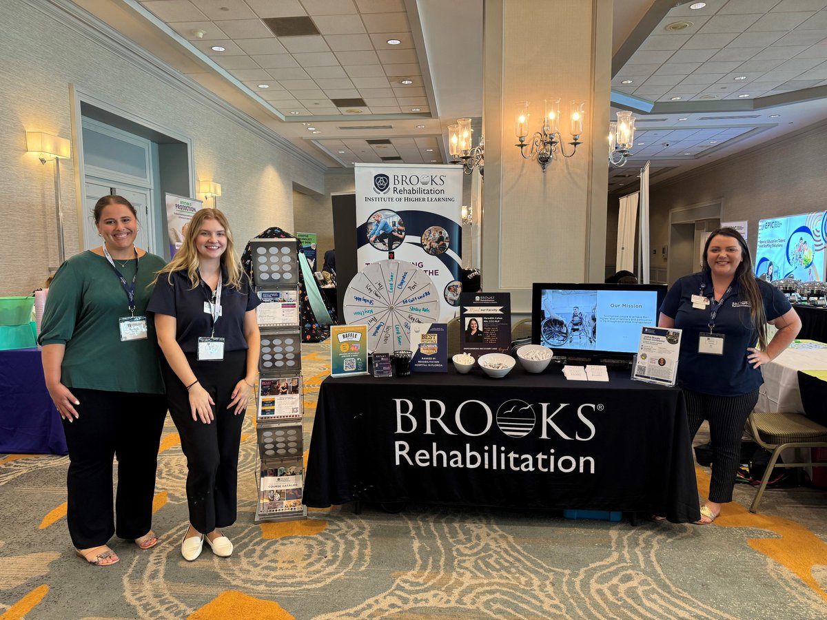 BrooksRehab's tweet photo. Spotted: #TeamBrooks at the 2024 #FLASHA annual convention! 🗣️
Interested in a career with us? Visit our careers website to view all open positions: https://t.co/l30NIv75S1
#WeAreBrooks https://t.co/fQI7sH40CN