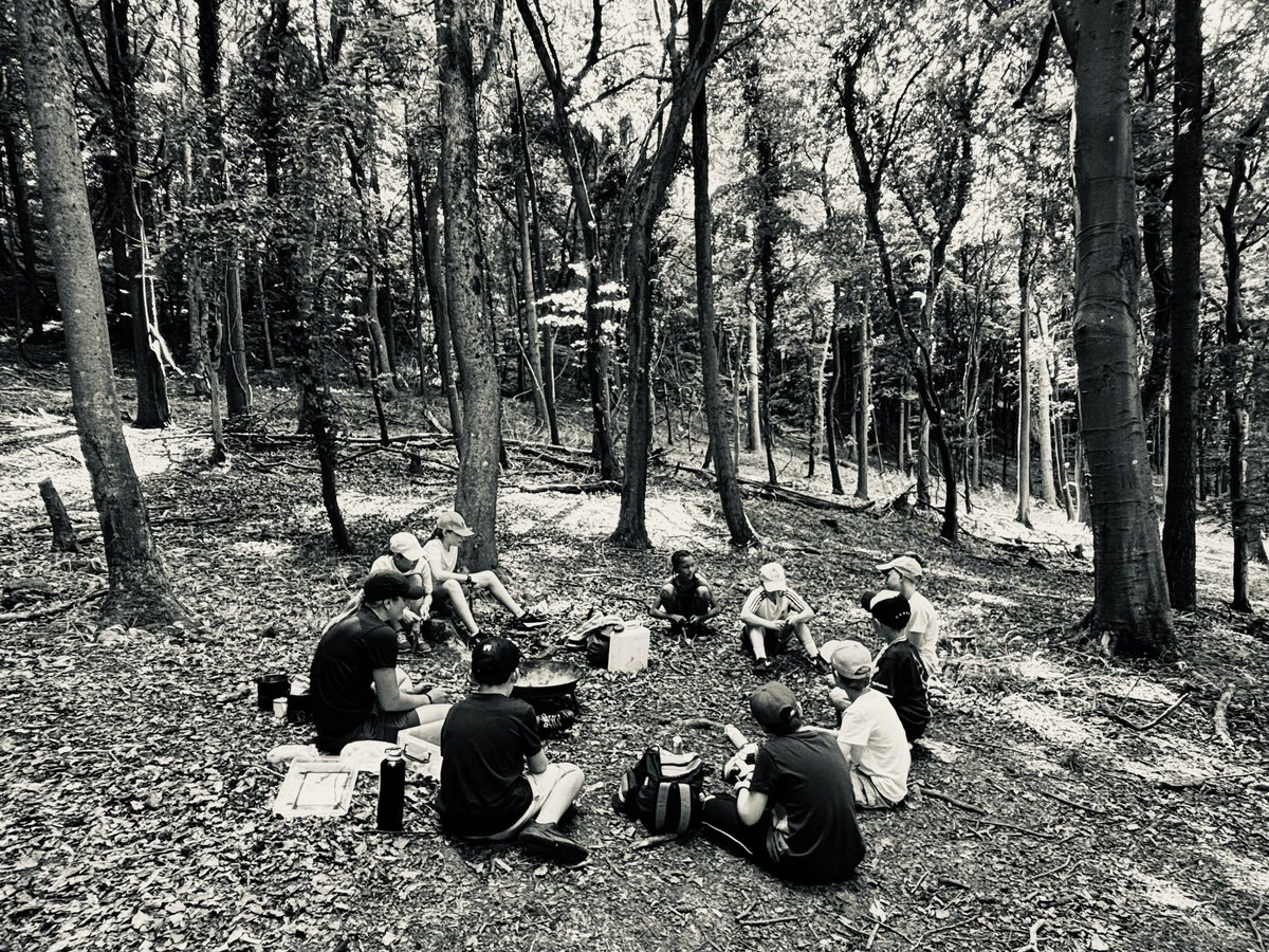 Our home for the week! Arrived safely, had lunch and straight into the wilderness for woodland skills! <a href="/BearGrylls/">Bear Grylls OBE</a> would be proud! 🪵🔥🏕️🌳🌲