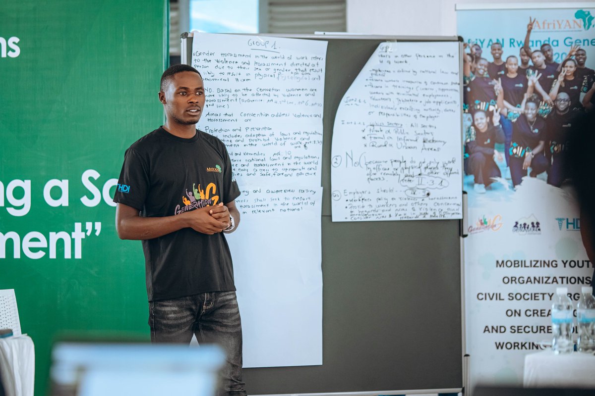 Biz_emmy's tweet photo. It was of great pleasure to participate in the 3 days capacity building training of #YLO and #CS organisations on behalf of @medsar_rwanda.

#WeAreGenerationGender, working to create a safe and secure violence-free working environment.
Let's commit to #EndGBV

#DuhindureImyumvire https://t.co/6MaqLqjg21