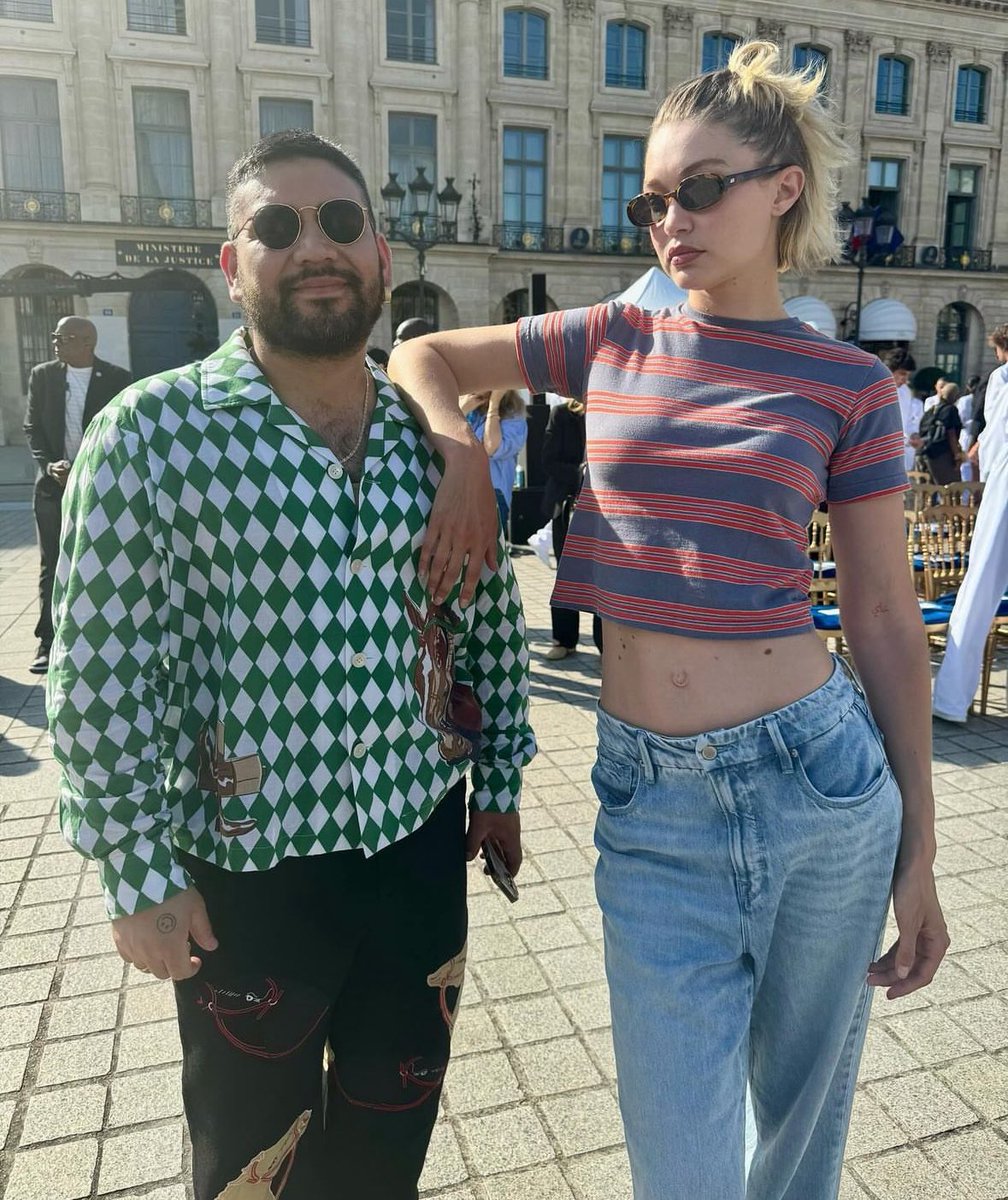 Gigi Hadid during the rehearsal for the Vogue World global fashion event in Paris, France.