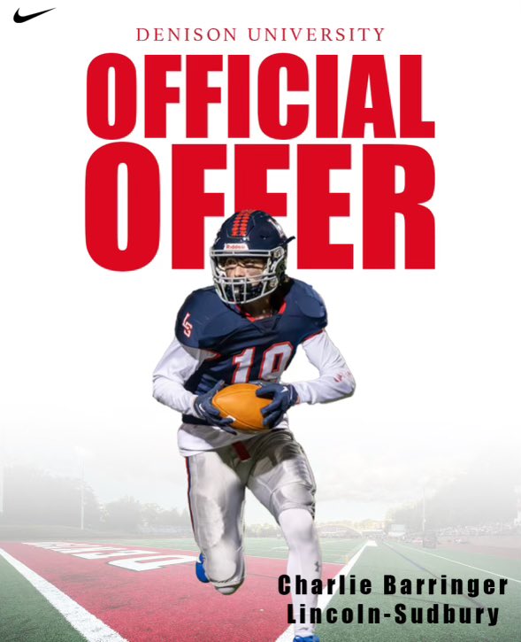 After a great conversation with <a href="/coachhatem/">Jack Hatem</a> I am blessed to receive my first offer from Denison University. <a href="/DUFootball/">Denison Football</a> <a href="/CoachKJarrett/">Kaleb Jarrett</a>