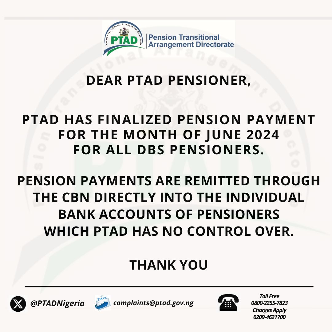 PTAD Nigeria (@PTADNigeria)  X