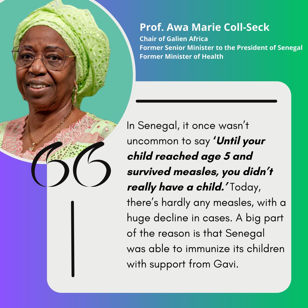 AwaMCollSeck's tweet photo. In the past 25 years @gavi has helped immunize more than 1 billion children. Continuous investment and innovation can help ensure that families don't lose children to preventable disease, and communities and economies blossom. #Vaccines save lives. 
https://t.co/VzG8M3Y1hP https://t.co/XneSjhqLRn