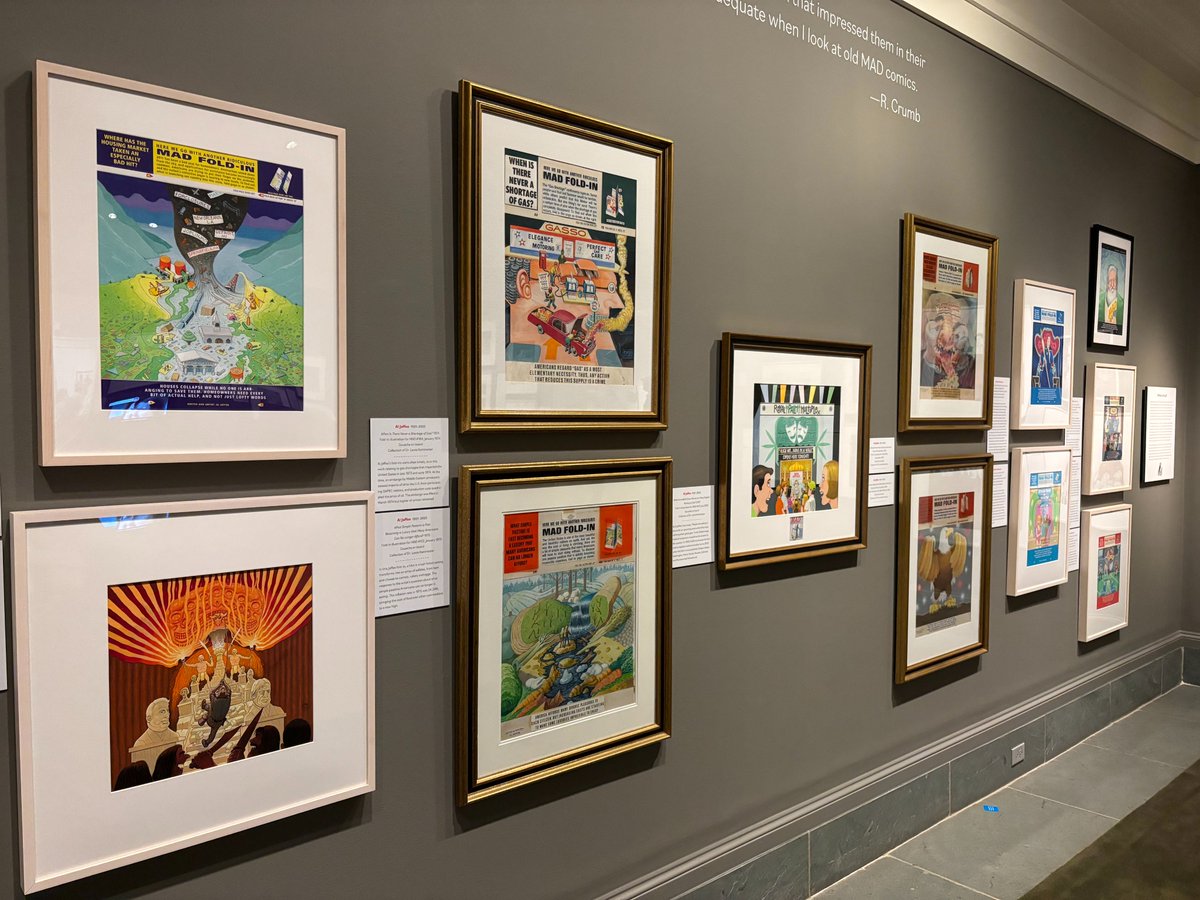 NRockwellMuseum's tweet image. MAD was the first to humorously poke holes in all aspects of American life—from movies, television, music, art, and advertising to superheroes, celebrity culture, and the political scene of the day.

Plan your visit to see What, Me Worry? The Art and Humor of MAD Magazine today!