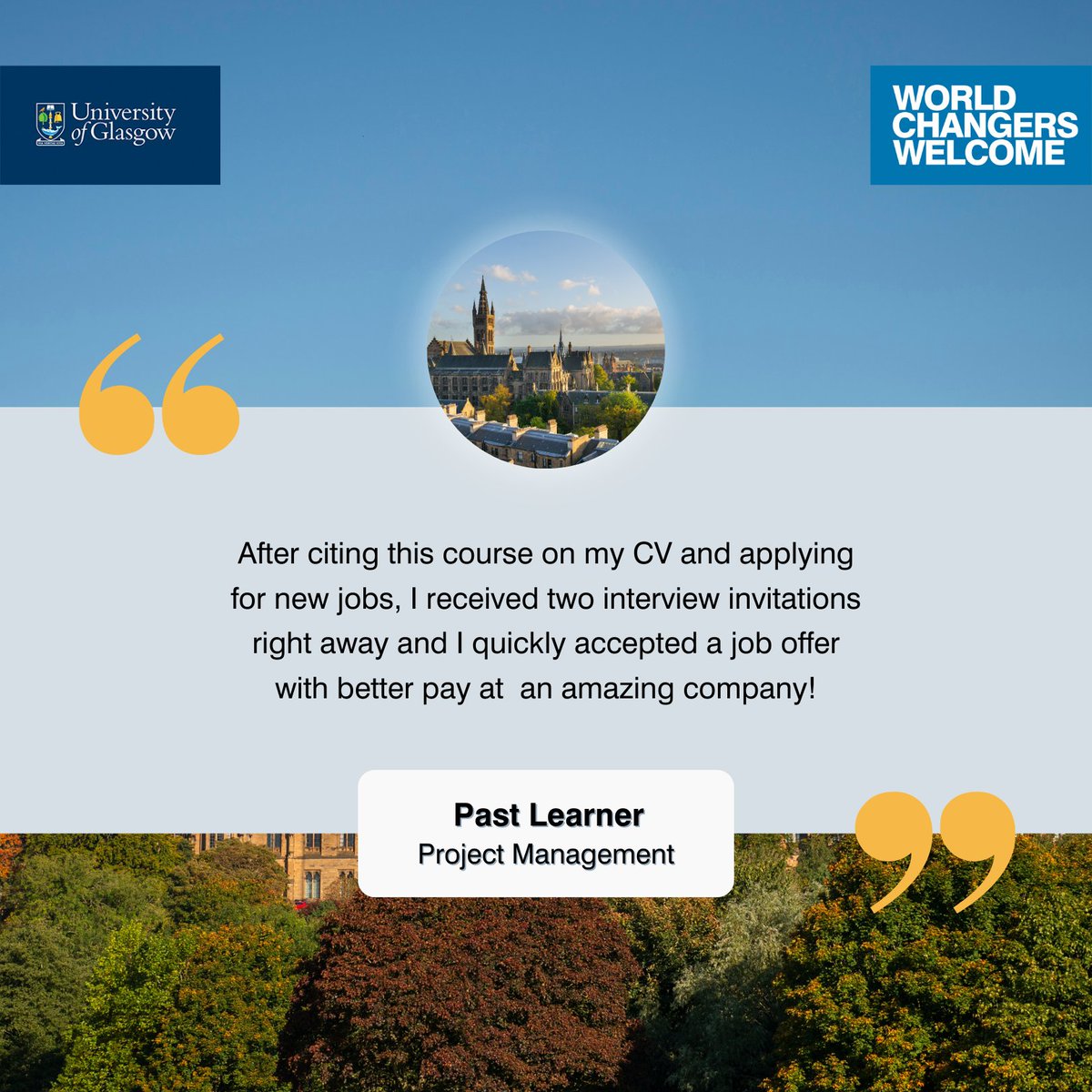 💡 Develop a habit of reflecting on your accomplishments regularly. Celebrate achievements, learn from challenges, and use insights for continuous improvement. #UpskillingTips

👉 Read more: gla.ac.uk/study/microcre…