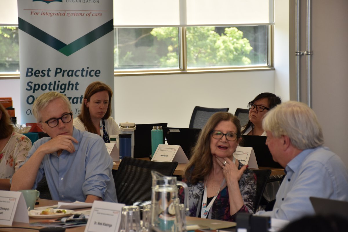RNAO's tweet photo. RNAO is happy to be joined by #NQuIRE International Advisory Council (IAC) members today & tomorrow as they discuss guideline implementation, evaluation and research.
@DorisGrinspun @LhamoDolkar2023 @ClaudetteHollow https://t.co/mMfuW1ucje
