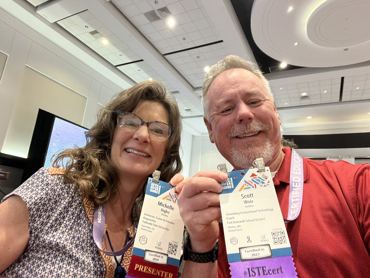 #ISTELive #ISTECert
Exchanging  learner protocol ideas with Michelle!