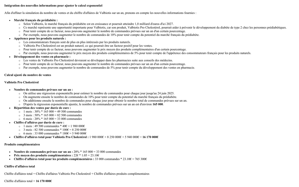 pea_trader's tweet photo. Valbiotis, ce que projette l'intelligence artificielle à propos des ventes en ligne, sans prise en compte de la partie pharmacie.
L'AG est demain, peut être que quelqu'un peut explorer si cela est réaliste ou non ?
On serait possiblement sur un CA supérieur à 15M sur 52 semaines. https://t.co/DBBpJFIEqd