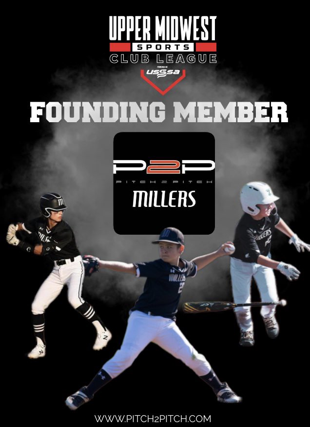 Upper Midwest Baseball (@uppermwbaseball) on Twitter photo 🚨Excited to announce another founding member of the Club League
⚾️ Pitch 2 Pitch Millers <a href="/pitch2pitch/">Pitch 2 Pitch 📈</a>
⚾️Website:
pitch2pitch.com
⚾️More info⬇️
uppermidwestsports.com/club-league 🚨Excited to announce another founding member of the Club League
⚾️ Pitch 2 Pitch Millers <a href="/pitch2pitch/">Pitch 2 Pitch 📈</a>
⚾️Website:
pitch2pitch.com
⚾️More info⬇️
uppermidwestsports.com/club-league