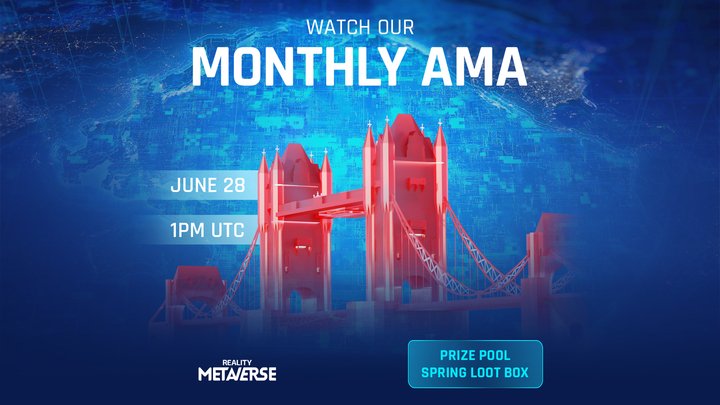 🚀 Get Ready for Monthly AMA! 🚀

📅 Mark your calendars for 28th June at — 1 PM UTC

💬 Bring your questions and get live responses

💰 Prize pool: Spring Loot Boxes for best picked questions

📺 Tune in at: youtube.com/live/CPxdmNOaM…

🎁 Join our Discord and post your questions in