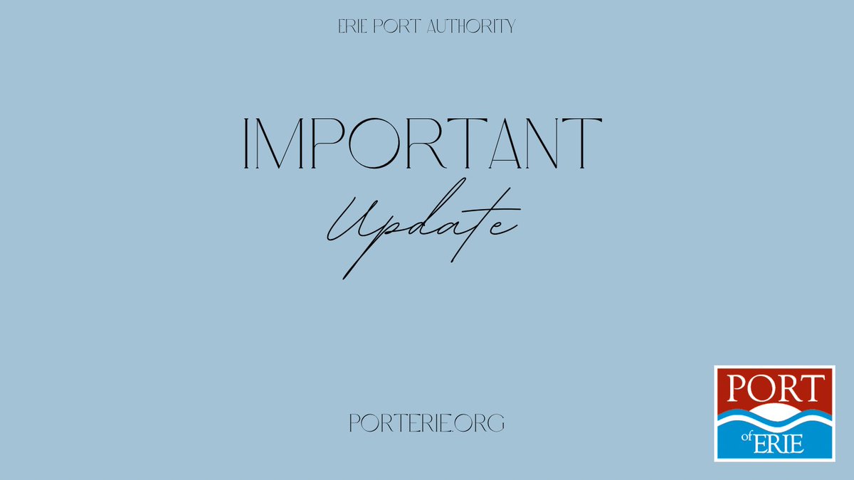 Erie Port Authority tweet media
