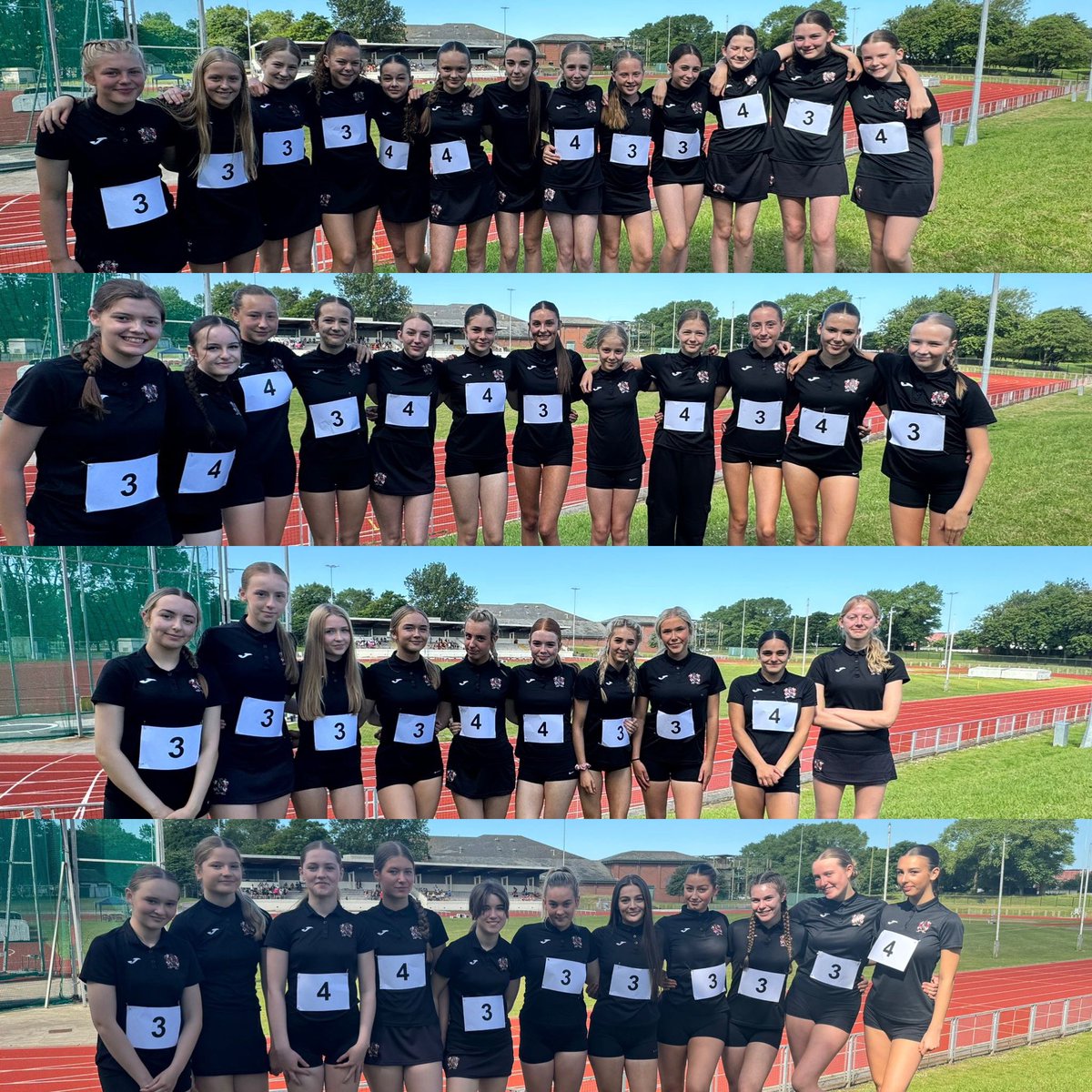 Fantastic performances by all age groups today at the Girls Fylde Cost Athletics. Plenty of sun and smiles by all. 

U17’s came 4th
U15’s came 3rd
U14’s came 3rd
U13’s came 2nd