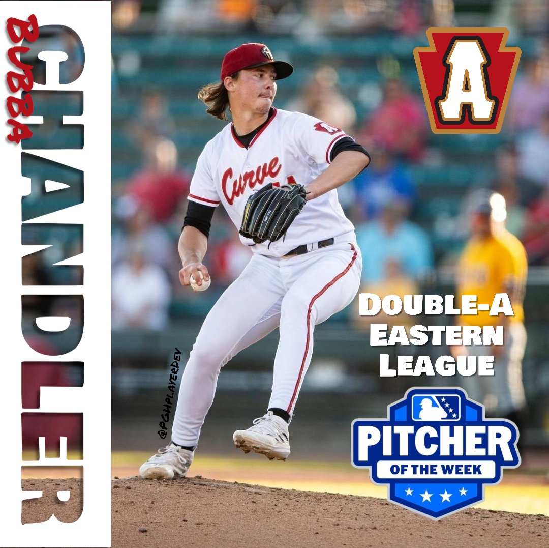 RHP Bubba Chandler is your Double-A Eastern League Pitcher of the Week

#LetsGoBucs