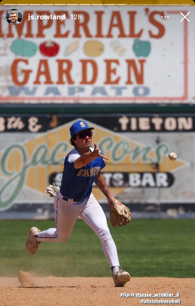 Stadium Baseball (@solidfrontigers) on Twitter photo <a href="/Jesse_Winkler5/">Jesse Winkler</a> represented Stadium well this weekend at the All State Games. Went 2-3 yesterday while also flashing some leather at SS. Way to go! <a href="/Jesse_Winkler5/">Jesse Winkler</a> represented Stadium well this weekend at the All State Games. Went 2-3 yesterday while also flashing some leather at SS. Way to go!