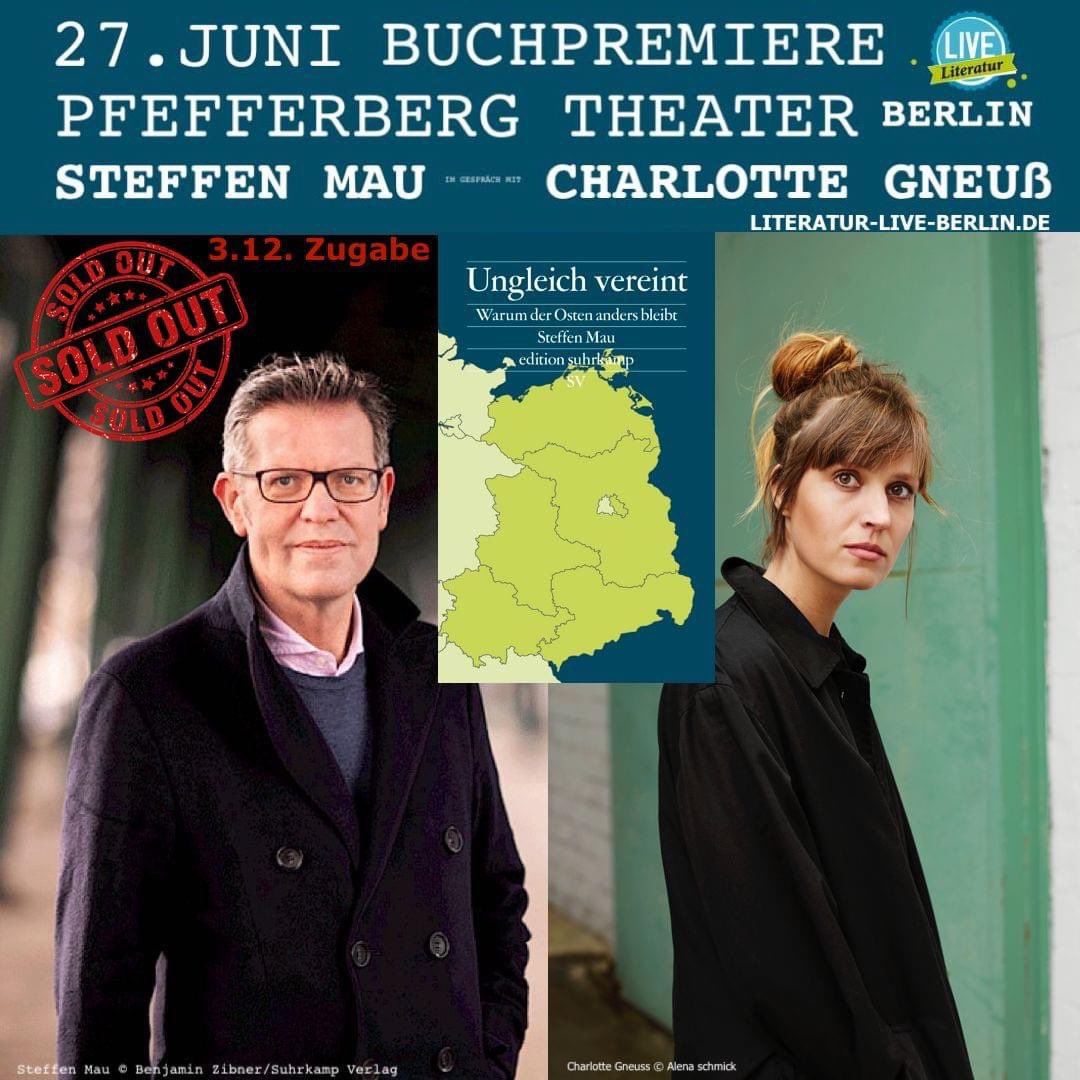 Literatur LIVE (@literaturlive) on Twitter photo Buchpremiere im Pfefferberg Theater AUSGEBUCHT
3.12. Zugabe bei <a href="/LiteraturLIVE/">Literatur LIVE</a>
Tickets pfefferberg.billeto.net/basket/event/3âŚ
<a href="/suhrkamp/">Suhrkamp Verlag</a> Buchpremiere im Pfefferberg Theater AUSGEBUCHT
3.12. Zugabe bei <a href="/LiteraturLIVE/">Literatur LIVE</a>
Tickets pfefferberg.billeto.net/basket/event/3âŚ
<a href="/suhrkamp/">Suhrkamp Verlag</a>