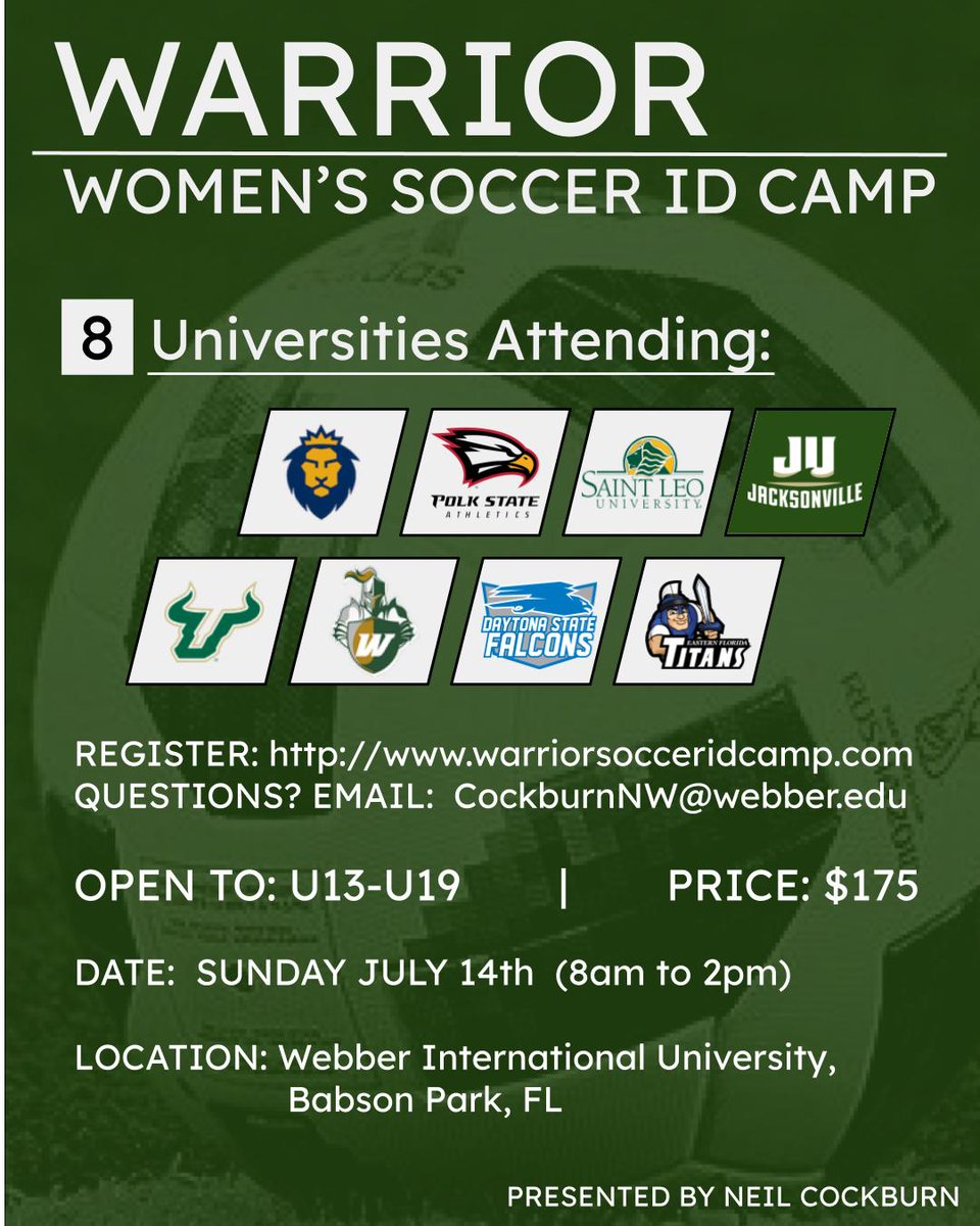 WebberWSOC's tweet image. warriorsocceridcamp.com