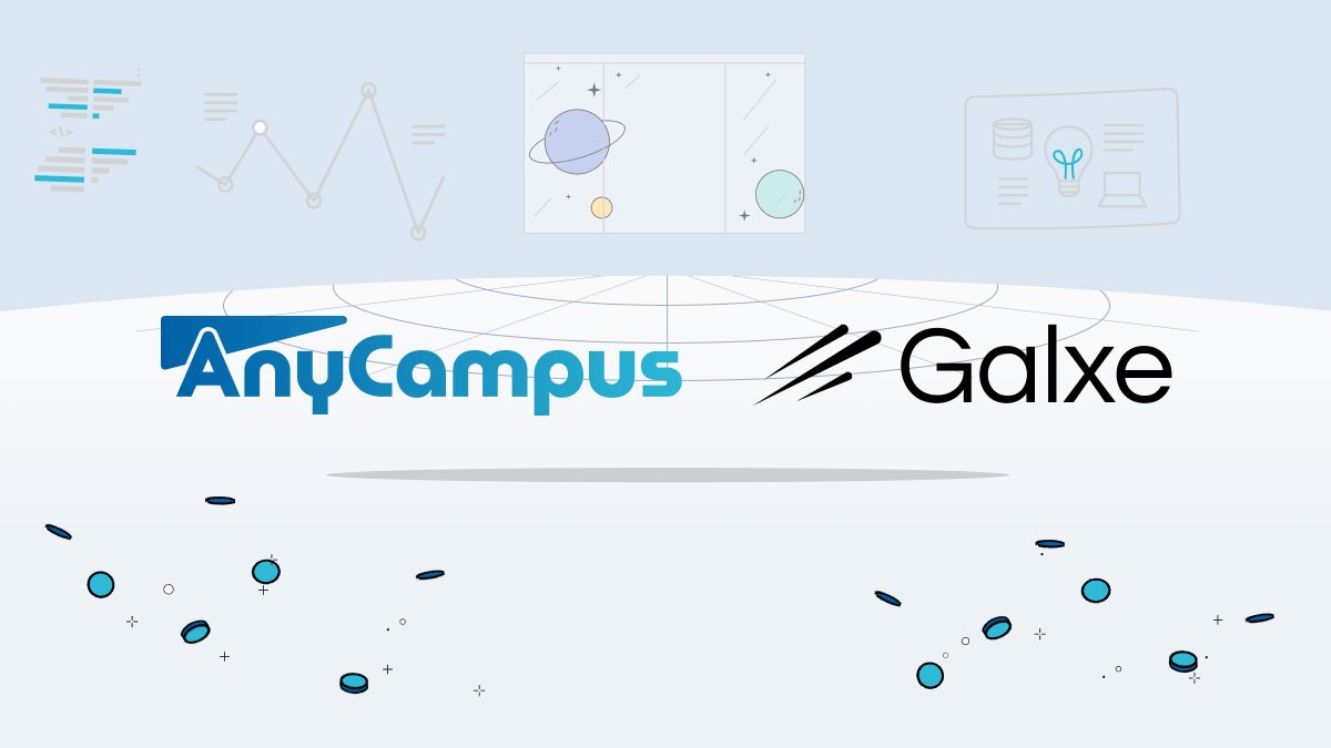 anycampus_io's tweet photo. 📣AnyCampus' @Galxe Page is Now OPEN!!🎉

Get a head start on the 'Learn-to-Earn' world with Galxe. First, accomplish some simple social tasks!
☄️https://t.co/Urht2XFKCs https://t.co/iOqVOZG4JD