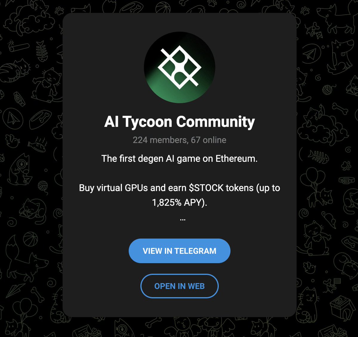AI_Tycoon's tweet photo. Join our Telegram community to stay updated!

Already have 224 members.

👉🏼 https://t.co/nrelPZPOen https://t.co/am3Dz8bXM9