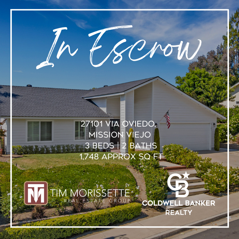 TimMorissette's tweet photo. IN ESCROW ~ 27101 Via Oviedo, Mission Viejo
Looking for more great homes? https://t.co/1ZrBO8Wa6R

#mrfoothillranch #missionviejorealestate #missionviejorealestateagent #iloverealestate #timmorissettesells #inescrow #buy #realestate #realtor #home #house #dreamhome https://t.co/4KogIPgigf