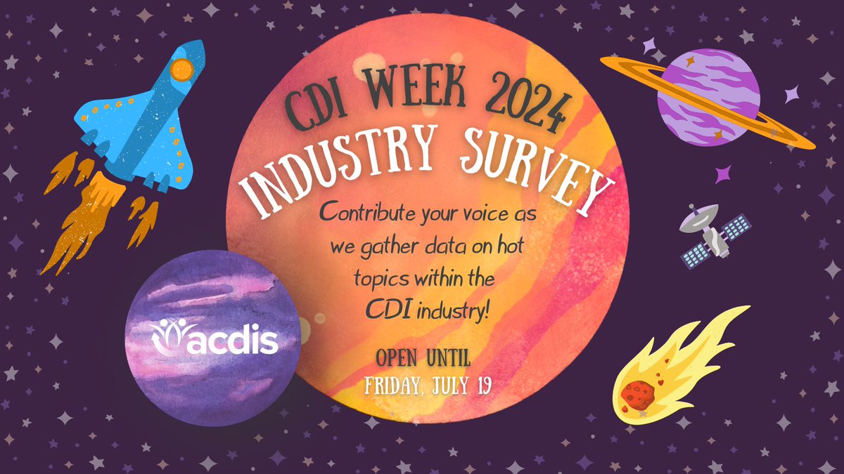 ACDIS's tweet image. An important part of ACDIS&apos; #CDIWeek celebrations each year includes providing the #CDI community with the most up-to-date insight into the industry, and that’s where the CDI Week Industry Survey comes in! Click here to answer now: hubs.la/Q02CT71R0