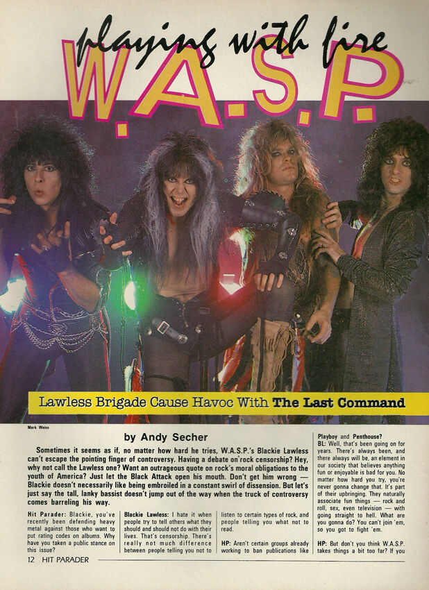 WASPOfficial's tweet photo. Hit Parader : 1986
#wasp #waspnation #blackielawless #AlbumOneAlive #hardrock #heavymetal #80smetal #wildchild #insidetheelectriccircus #thelastcommand #theheadlesschildren #thecrimsonidol #HitParader https://t.co/ogyIXJjUg1