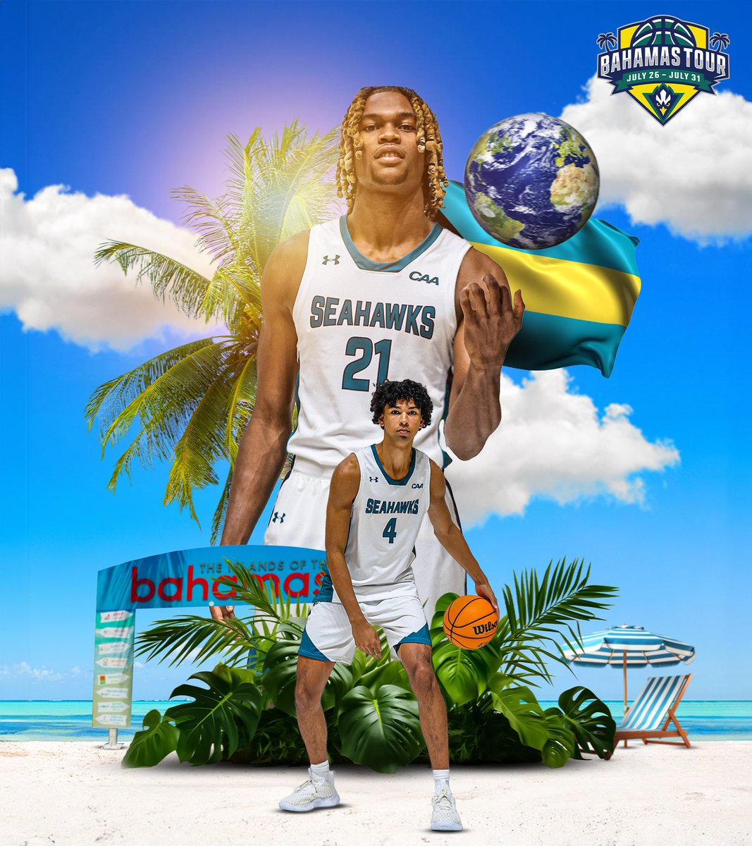 UNCW Basketball (@uncwmenshoops) on Twitter photo heading to paradise 🌴🦅
Our Bahamas tour will be from July 26th - July 31st 🙌
<a href="/CS_MGMT/">Complete Sports Management</a> heading to paradise 🌴🦅
Our Bahamas tour will be from July 26th - July 31st 🙌
<a href="/CS_MGMT/">Complete Sports Management</a>