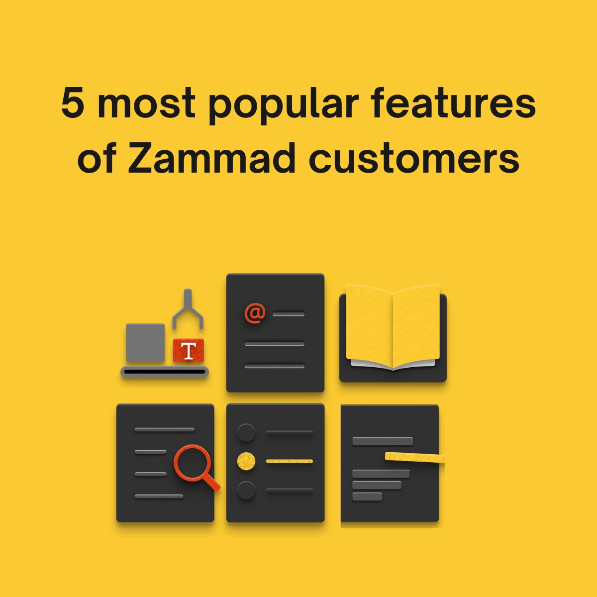 zammadhq's tweet photo. What are our customers' favorite features? 🤔

Zammad offers a wide range of features, but some stand out. Based on customer stories, we've compiled the top 5: https://t.co/ChgPjQmQyM

#zammad #helpdesk #customerservice #customersupport #ticketingsystem #saas #knowledgebase https://t.co/vOEF6dB3vr