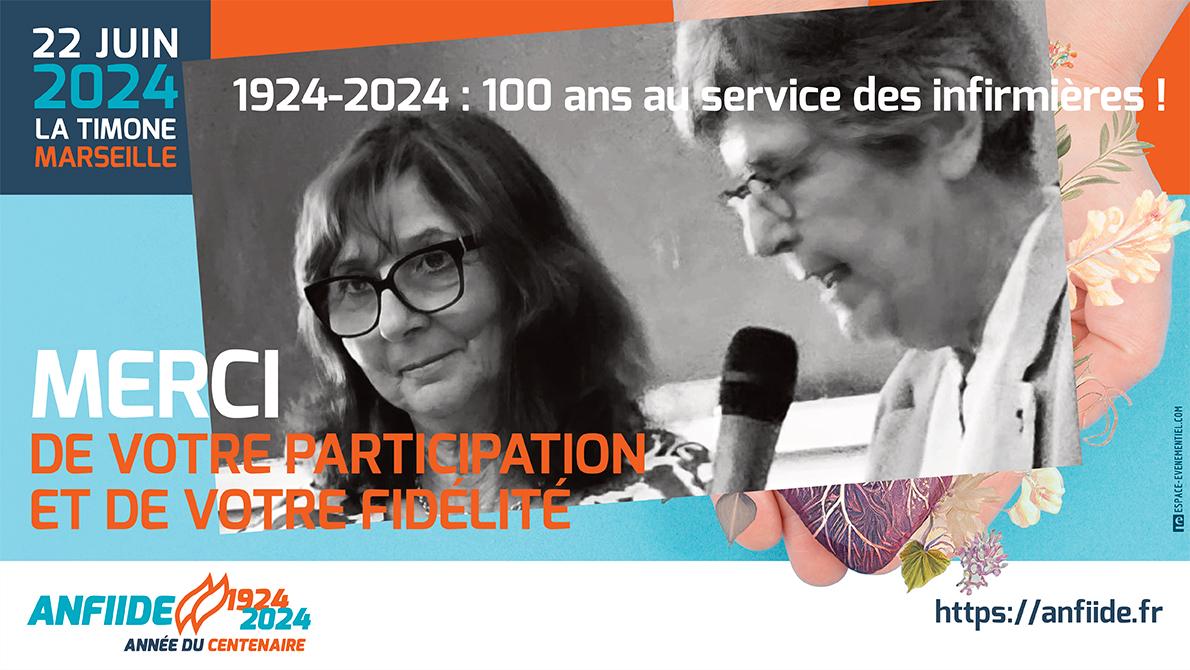 Quel honneur de participer à ce centenaire de l'ANFIIDE en présence de <a href="/LecointreBrigi2/">Lecointre Brigitte</a> actuelle présidente, et Catherine Duboys Fresney présidente de 1980 à 84 et de 96 à 2002 dans les locaux de <a href="/aphm_actu/">AP-HM - Hôpitaux Universitaires de Marseille</a> , sans oublier les Past-présidents: Christian Ollier et <a href="/deboutc/">DEBOUT Christophe</a> présents