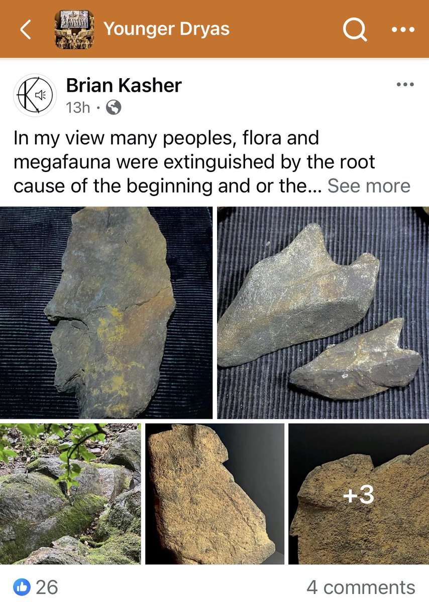 brian_kasher's tweet image. I just joined the Younger Dryas Facebook group and have 26 likes on my initial post on pre-Younger Dryas cultures already. Like minds are welcome finds! Site X has a sister site in NC a fellow researcher has been working for 2 years! Collaboration begins!