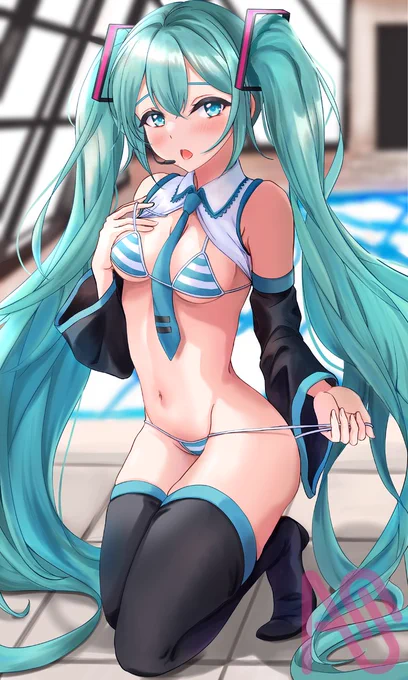 流行りの水着  #ARTstreet #MediBang #初音ミク 