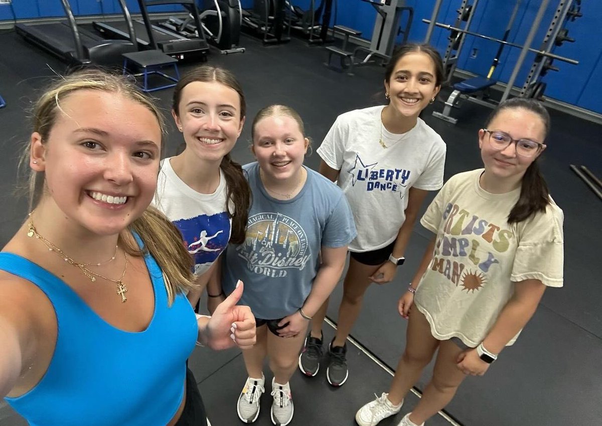 OLHSDance's tweet photo. Back in the weight room. Thanks so much @OLHS_Strength. We are getting ready for the season. Let’s go @OLHSDance !! https://t.co/K3Gyp4PFjS