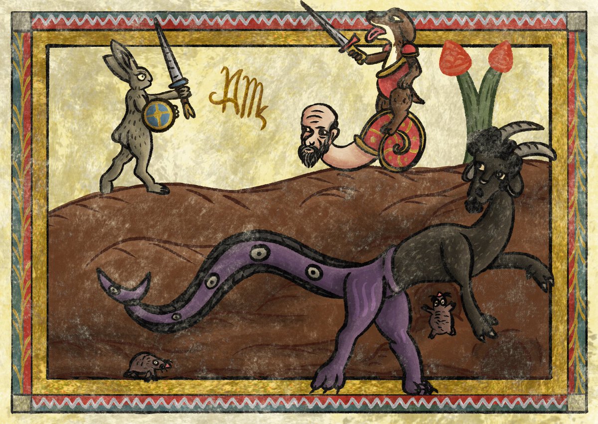 arcus7564's tweet photo. This weekend the chimera visited a new land, curious to understand what lies beyond the great countryside it calls home.
Tags: #marginalia #drolleries #illustration #manuscript #medieval #middleages #creativity #art #artist #comics #furry #furryart #furryartist https://t.co/NAjpyoyJGR
