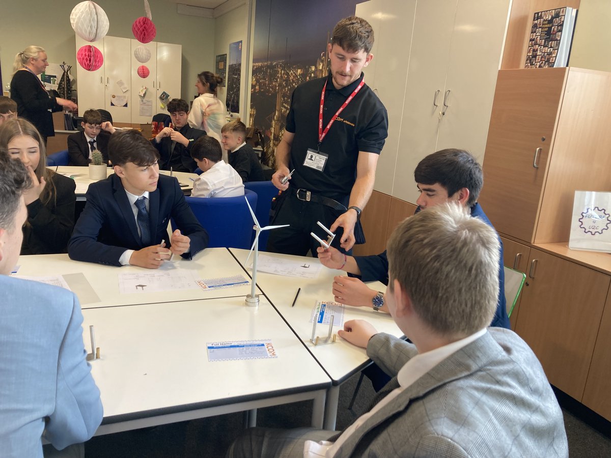 KCOMhome's tweet image. Back at @ENLUTC judging the Year 9 Mobile Phone Stand comp! Proudly supporting for 3 years. Our engineers Liam and Ben judged 45 entries. Every participant got a gift and certificate, and the winner got a KCOM rucksack. Excited for future workshops! #KCOM #ThePowerisallYours