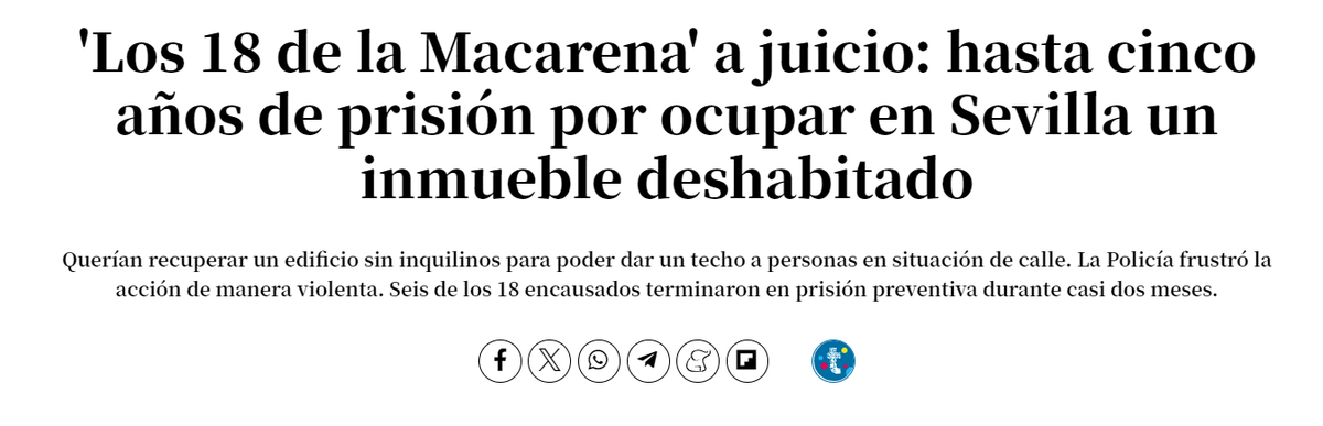 De Tenerife a Xixon, pasando por Zaragoza o Sevilla, hay una ofensiva en todos los ámbitos contra los movimientos populares. 

Nos quieren sol@s, nos tendrán en común.