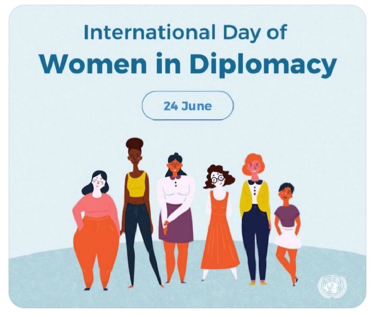 While congratulating all women in diplomacy for all their achievments #WomenInDiplomacy