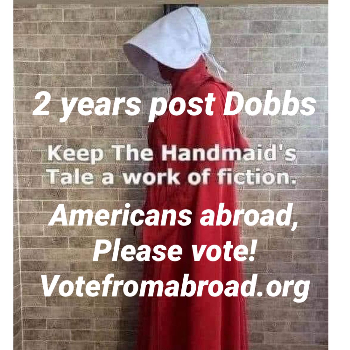 DemsAbroad's tweet photo. @NickKnudsenUS It's been 2 years since SCOTUS overturned Roe, stripping millions of women of the right to make their own medical decisions.
Now, Trump and the GOP want a nationwide ban on abortion, putting more lives in jeopardy.
#DemsAbroad members: Use your #VoteFromAbroad to #RoeYourVote. https://t.co/ikLMZsLdBg
